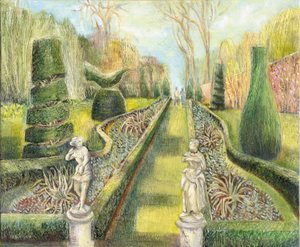 Der Lange Garten, Cliveden, Statuen, 2002