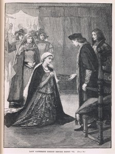 Lady Catherine Gordon vor Heinrich VII. 1497 von Mary L. Gow