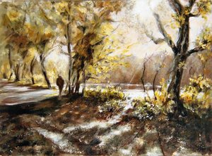 Spaziergang am Rudyard-See von Mary Smith
