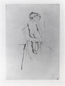 Rückseite eines Babys von Mary Stevenson Cassatt