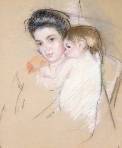 Mutter und nacktes Kind von Mary Cassatt
