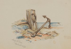 Unbetitelt: Anlegen und Anker, 1873 von Mary Vaux Walcott