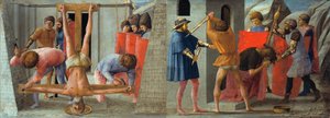 Die Kreuzigung des Apostels Petrus und die Enthauptung Johannes des Täufers