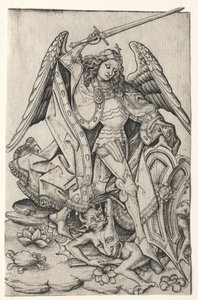 Heiliger Michael, drittes Viertel des 15. Jahrhunderts von Master E. S.