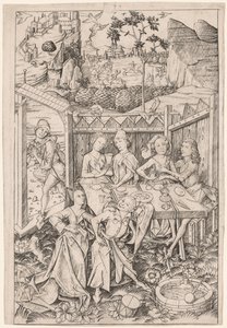 Der Garten der Liebe Große Platte, um 1465