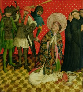 Das Martyrium des hl. Thomas von Canterbury, Tafel vom St. Thomas Altar aus der St. Johanniskirche, Hamburg, begonnen 1424 von Master Francke
