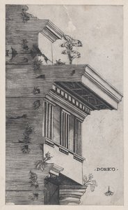 Speculum Romanae Magnificentiae: Dorische Ordnung, ca. 1537 von Master GA