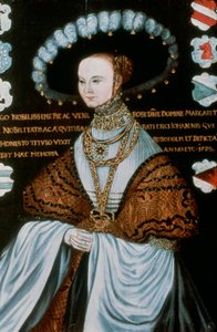 Margareta Eriksdotter Vasa, Detail, 16. Jahrhundert von Master Hillebrandt