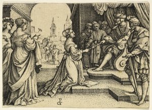 Esther vor Ahasverus von Master I.B.