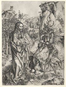 Die Versuchung Christi, 1400er von Master L Cz