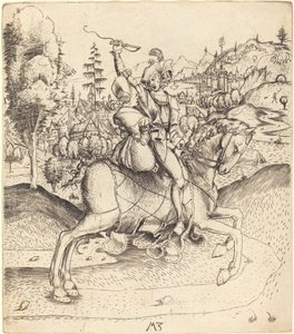 Ritter und Dame zu Pferd