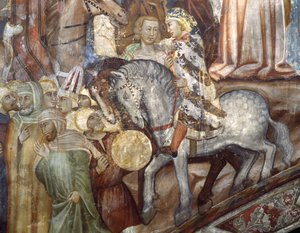 Detail der Kreuzigung von Master Trecentesco of Sacro Speco School