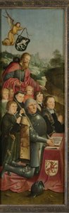 Gedenktafel mit acht männlichen Porträts von Master of Alkmaar