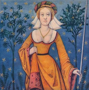 Flore - Göttin der Blumen, 1403, 1939 von Master of Berry
