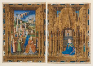 Die Verkündigung aus den Stunden von Karl von Frankreich, 1465