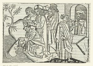 Petrus und die Tempelsteuer von Master of Delft (attributed to)