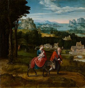 Die Flucht nach Ägypten, ca. 1530-1535 von Master of Female Half Lengths