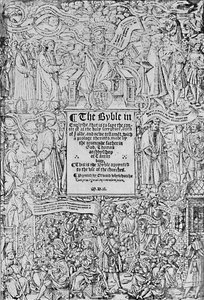 Titelseite der Großen Bibel, 1540, 1903 von Master of Francois de Rohan