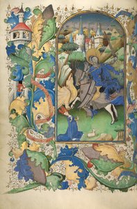 Sankt Georg und der Drache von Master of Guillebert de Mets