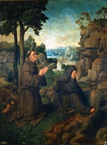 Franz von Assisi von Master of Hoogstraaten
