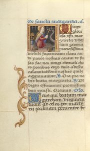 Heilige Margarete und der Drache von Master of Jacques de Besançon
