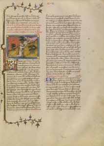 Moses empfängt die Gesetzestafeln von Master of Jean de Mandeville