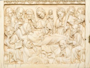 Diptychon-Fragment: Der Tod der Jungfrau, 1375-1400 von Master of Kremsmunster