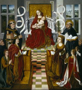 Die Madonna der katholischen Monarchen, 1491-1493 von Master of Madonna of the Catholic Monarchs