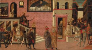 Die Vergewaltigung der Lucretia von Master of Marradi