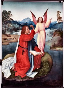 Episode aus dem Leben des Heiligen Johannes Evangelist: „Johannes auf Patmos“ von Master of Saint John Evangelist