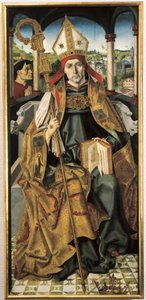 Porträt von San Ludovico di Tolosa von Master of San Ildefonso