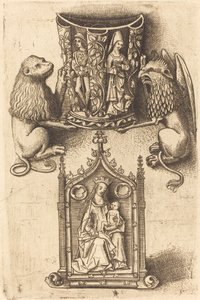 Entwurf für einen Becher und eine Pax von Master of St. Sebastian