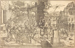 Die Anbetung der Hirten von Master of the Adoration of