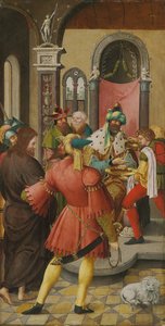 Der Flügel eines Altars: Christus vor Pilatus