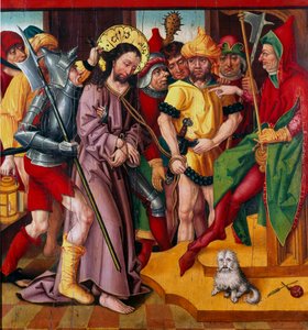 Jesus vor Herodes Antipas von Master of the Baden Carnation