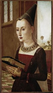 Porträt von Maria Bonciani von Master of the Baroncelli Portraits