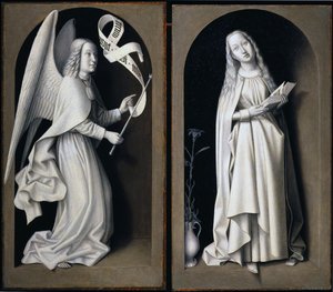 Die Verkündigung, 1489 von Master of the Baroncelli Portraits