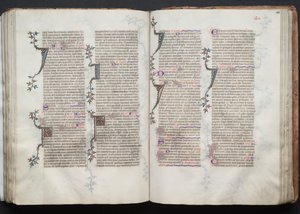 Das Gotha-Missale: Fol. 100v, Text von Master of the Boqueteaux