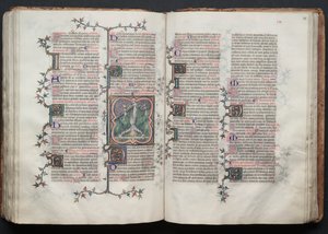 Das Gotha Missale: Fol. 118r, Text, ca. 1375 von Master of the Boqueteaux