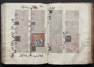 Das Gotha Missale: Fol. 119v, Die Krönung der Jungfrau von Master of the Boqueteaux