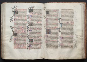 Das Gotha Missale: Fol. 121r, Text, ca. 1375 von Master of the Boqueteaux