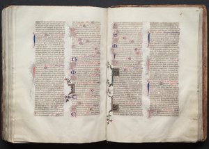Das Gotha Missale: Fol. 131v, Text, ca. 1375 von Master of the Boqueteaux