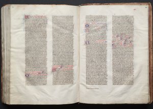 Das Gotha Missale: Fol. 152r, Text, ca. 1375 von Master of the Boqueteaux