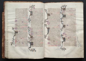 Das Gotha Missale: Fol. 15r, Text, ca. 1375 von Master of the Boqueteaux