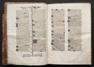 Das Gotha Missale: Fol. 3r, Text, um 1375 von Master of the Boqueteaux
