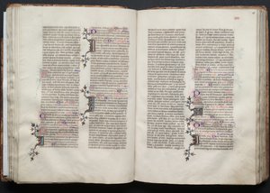 Das Gotha Missale: Fol. 46r, Text (ca. 1375) von Master of the Boqueteaux