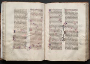Das Gotha Missale: Fol. 51r, Text, um 1375 von Master of the Boqueteaux