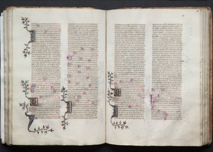 Das Gotha Missale: Fol. 70v, Text, um 1375