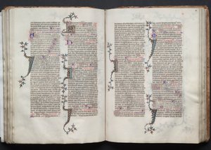 Das Gotha Missale: Fol. 81v, Text, um 1375 von Master of the Boqueteaux