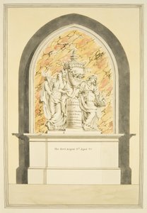 Grab von Mrs. Elizabeth Draper, gestorben 1835, in der Kathedrale von Bristol von Master of the Bristol Church Monuments